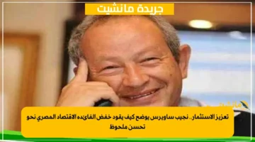 تعزيز الاستثمار.. نجيب ساويرس يوضح كيف يقود خفض الفائدة الاقتصاد المصري نحو تحسن ملحوظ 1